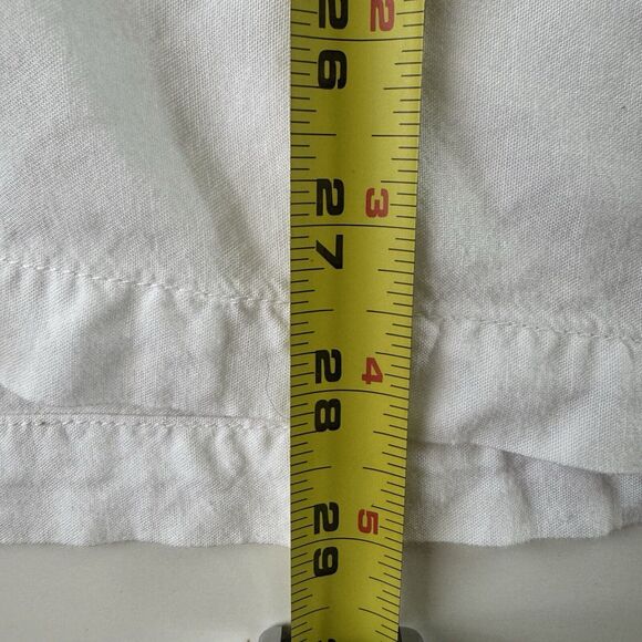 Dharma Trading Co. Short Sleeve Collared Button Up White Pocket Shirt Size Med - Picture 8 of 10